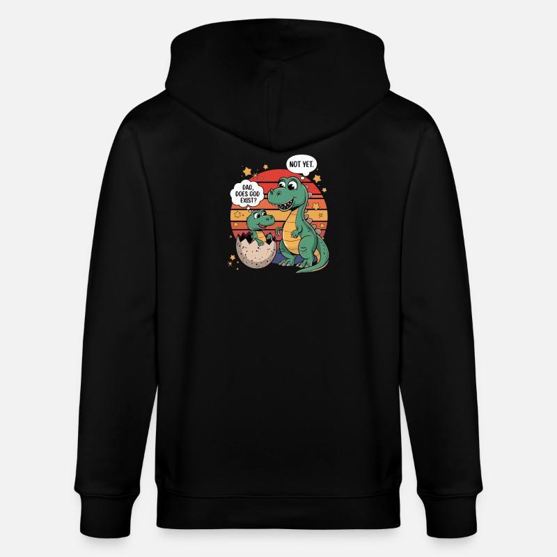 Dino Existenz Frage - Stanley/Stella Unisex Bio-Kapuzenjacke CULTIVATOR  - Schwarz