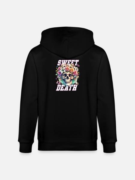 Fleurs Crâne Beauté Floraison - Veste à capuche bio CULTIVATOR Stanley/Stella Unisexe - noir
