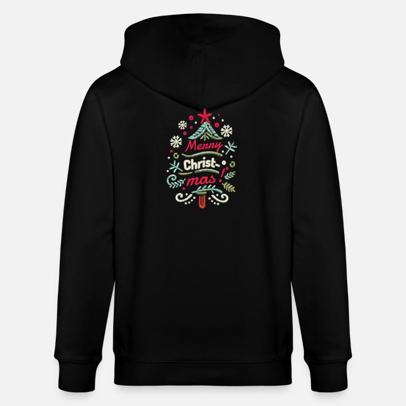 Joyeux Noël Noël - Veste à capuche bio CULTIVATOR Stanley/Stella Unisexe - noir