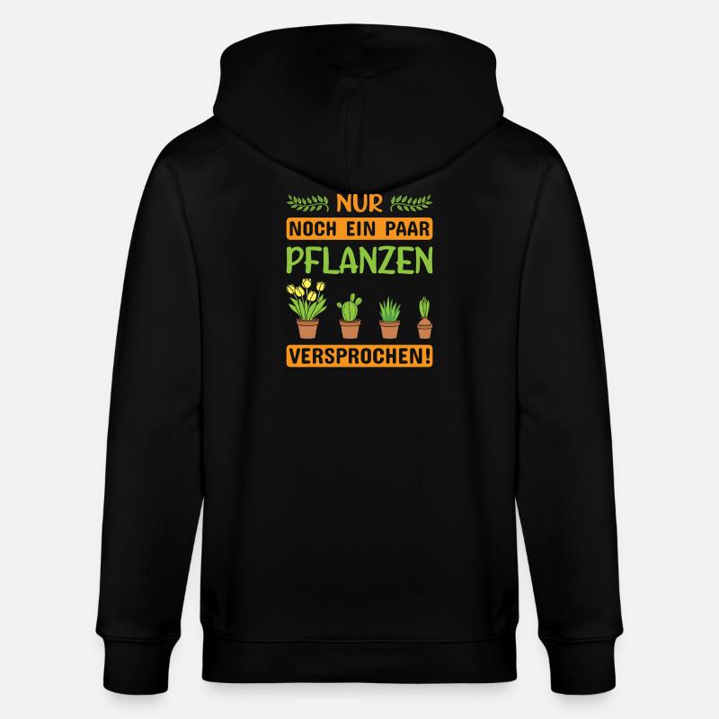 Garten Gärtner Gärtnern Gartenarbeit Gartenarbeit - Stanley/Stella Unisex Bio-Kapuzenjacke CULTIVATOR - Schwarz