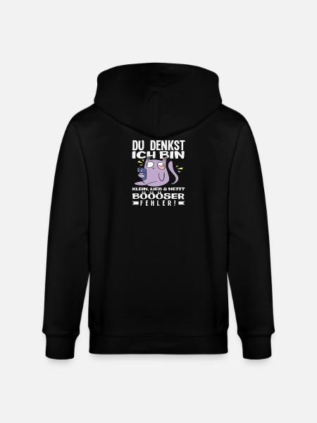 Bad mistake little cat - Stanley/Stella CULTIVATOR  Unisex Organic Hooded Jacket - black