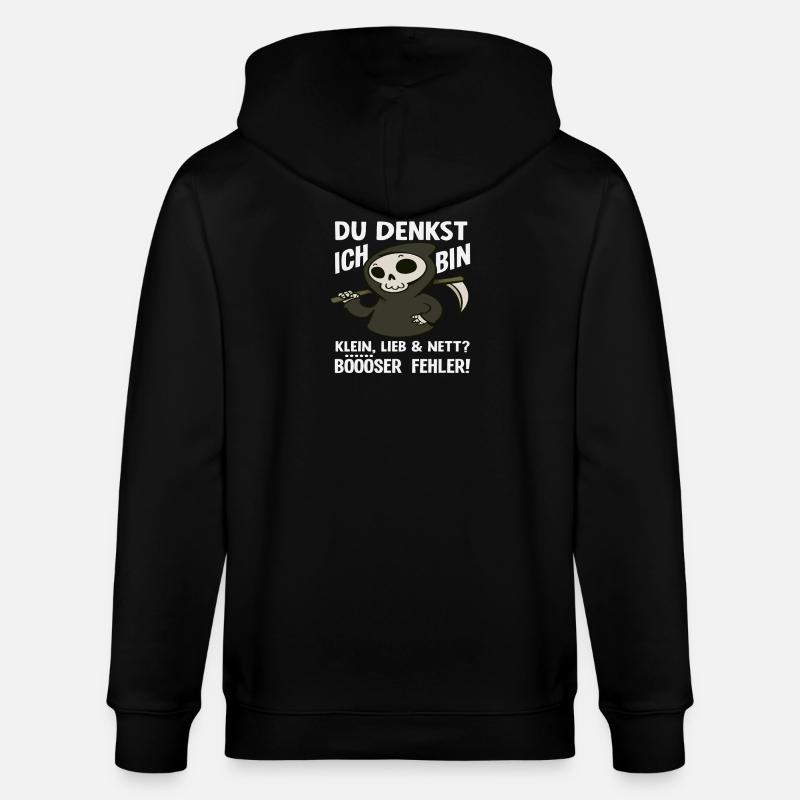 Böser Fehler Kleine Sensenmann - Stanley/Stella Unisex Bio-Kapuzenjacke CULTIVATOR  - Schwarz