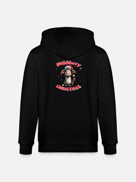 Mäährry Christmas Schäfchen - Stanley/Stella Unisex Bio-Kapuzenjacke CULTIVATOR - Schwarz