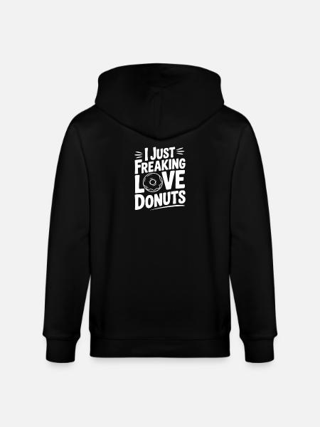 J’adore les beignets - Veste à capuche bio CULTIVATOR Stanley/Stella Unisexe - noir