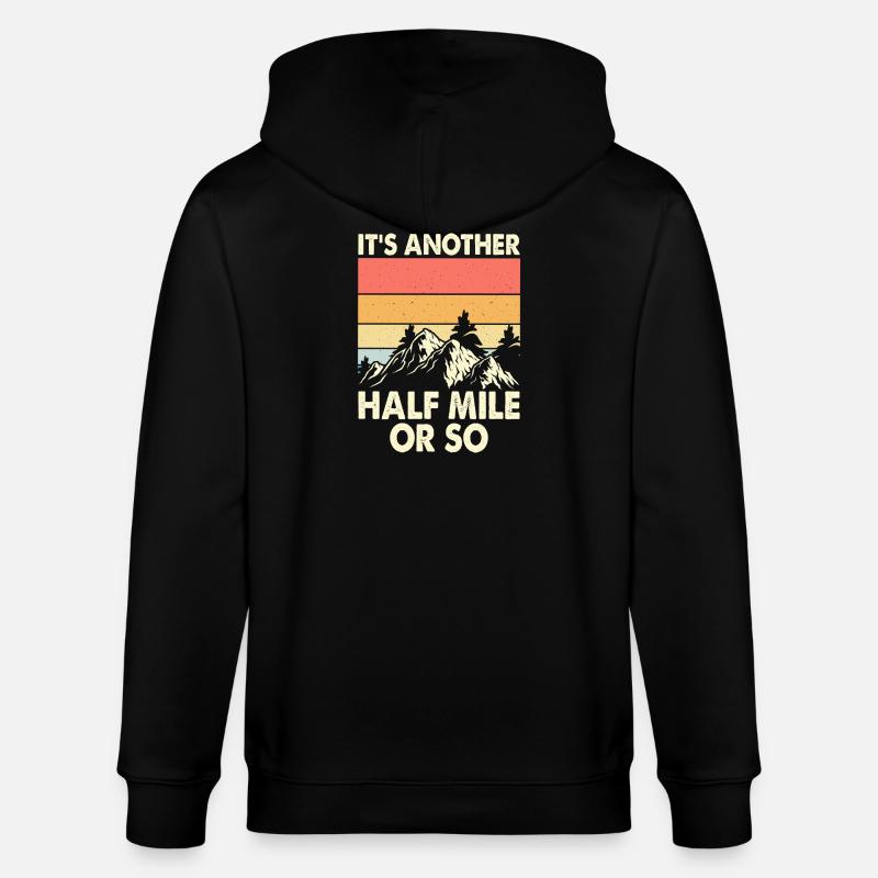 Wandern Wanderer Bergsteiger Geschenk - Stanley/Stella Unisex Bio-Kapuzenjacke CULTIVATOR  - Schwarz