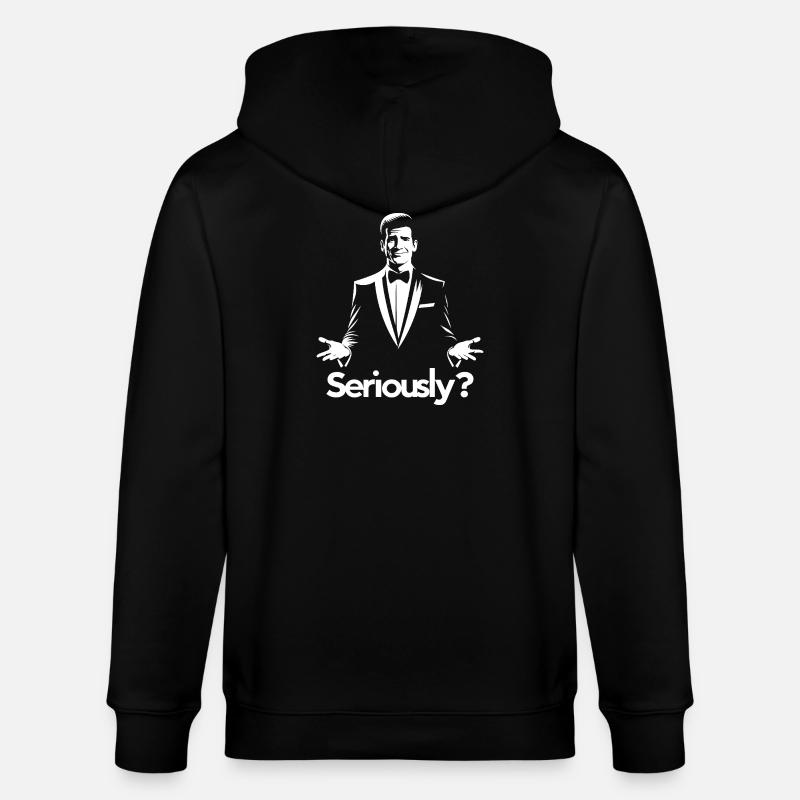 Sérieusement? Silhouette de gala élégante - Veste à capuche bio CULTIVATOR Stanley/Stella Unisexe - noir