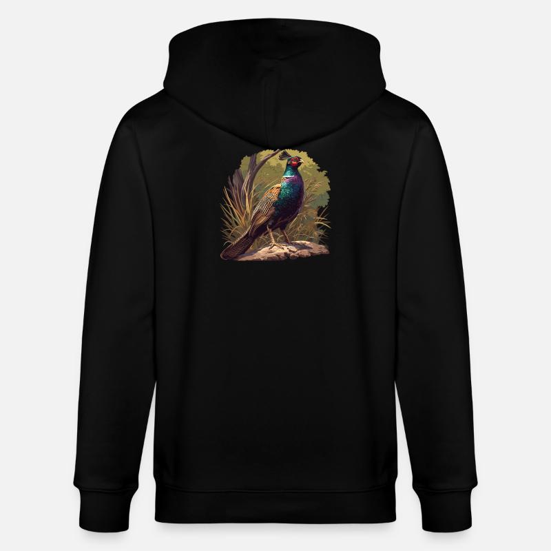 Faisans Faisan - Veste à capuche bio CULTIVATOR Stanley/Stella Unisexe - noir