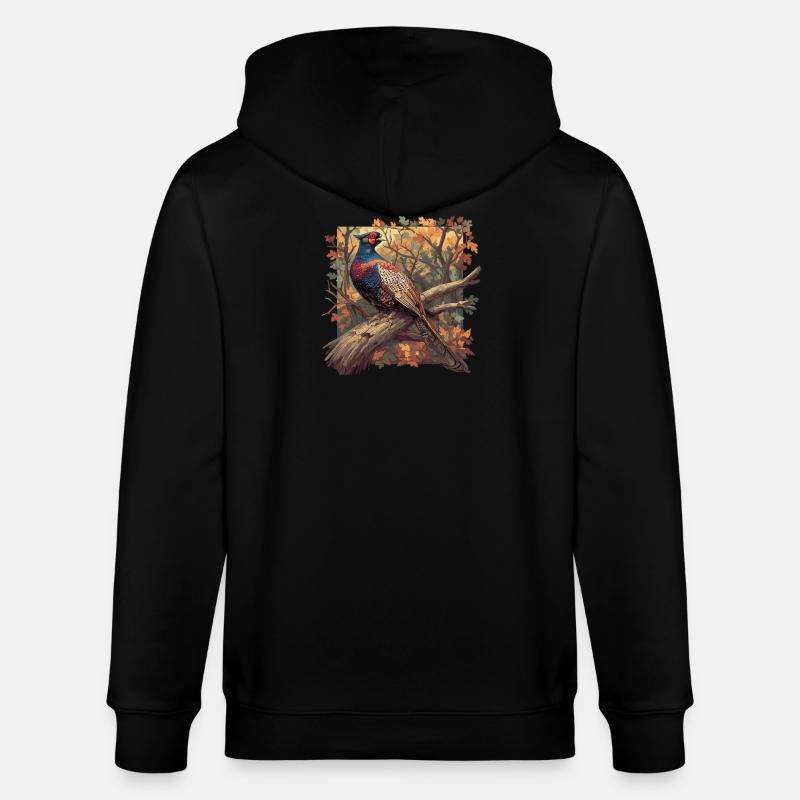 Faisans Faisan - Veste à capuche bio CULTIVATOR Stanley/Stella Unisexe - noir