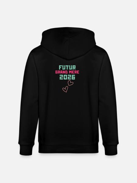 Future Grandmother 2026 - Stanley/Stella CULTIVATOR Unisex Organic Hooded Jacket - black