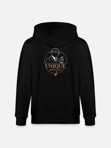 Unique Since 2005 – Gentleman Jahrgangsdesign - Stanley/Stella Unisex Bio-Kapuzenjacke CULTIVATOR - Schwarz