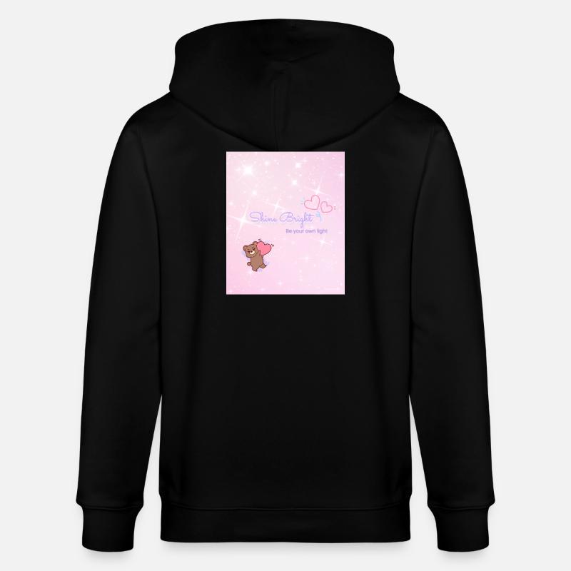Shine Bright – Be Your Own Light - Stanley/Stella Unisex Bio-Kapuzenjacke CULTIVATOR  - Schwarz