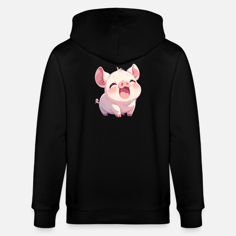 Cochon Cochon - Veste à capuche bio CULTIVATOR Stanley/Stella Unisexe - noir