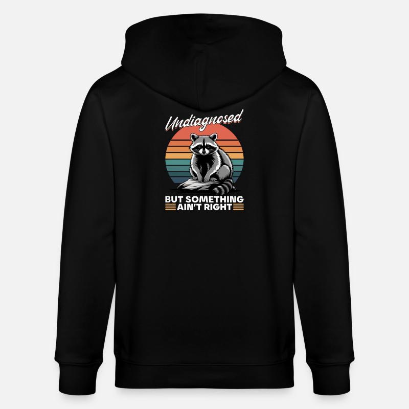Drôle de raton laveur - Veste à capuche bio CULTIVATOR Stanley/Stella Unisexe - noir