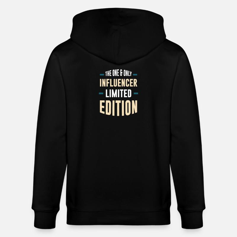 Einziger Influencer Limitierte Edition - Stanley/Stella Unisex Bio-Kapuzenjacke CULTIVATOR  - Schwarz