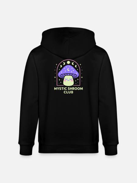 Mystical Hands Line Art - Stanley/Stella CULTIVATOR Unisex Organic Hooded Jacket - black