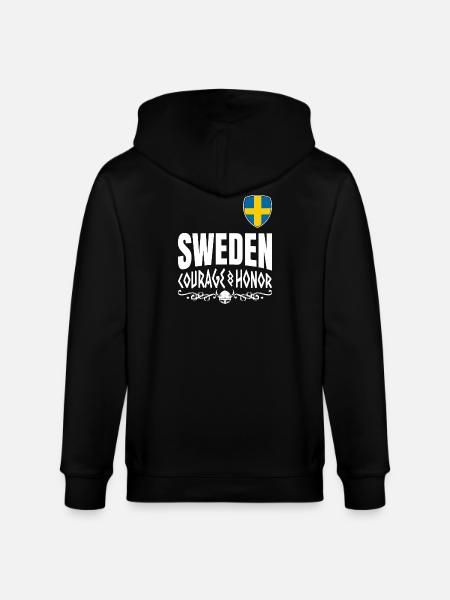 Schweden Nordischer Geist - Stanley/Stella Unisex Bio-Kapuzenjacke CULTIVATOR - Schwarz