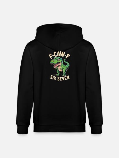 Kräischen Dino Sechs Sieben - Stanley/Stella Unisex Bio-Kapuzenjacke CULTIVATOR - Schwarz