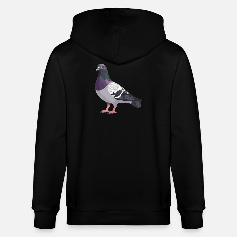 Tauben Taube - Stanley/Stella Unisex Bio-Kapuzenjacke CULTIVATOR - Schwarz