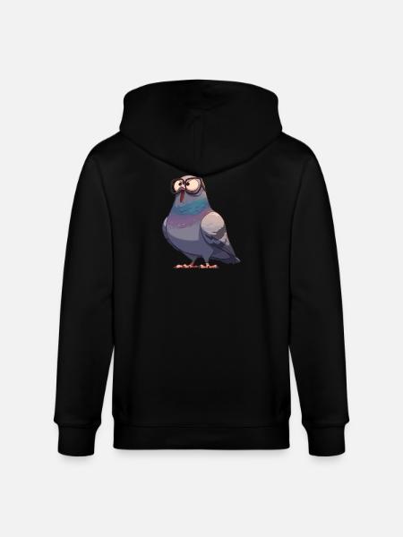 Pigeons Pigeon - Stanley/Stella CULTIVATOR Unisex Organic Hooded Jacket - black