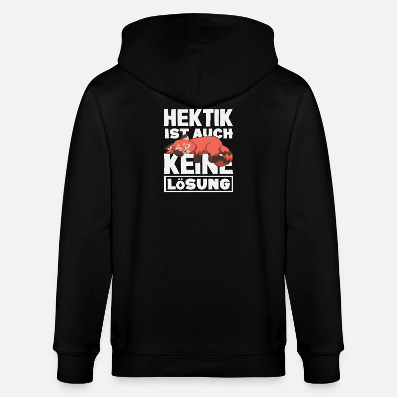 Drôle de renard sans motivation - Veste à capuche bio CULTIVATOR Stanley/Stella Unisexe - noir