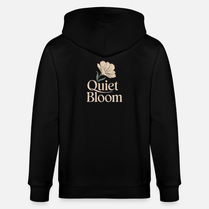 Floraison Silencieuse – Floraison Délicate - Veste à capuche bio CULTIVATOR Stanley/Stella Unisexe - noir