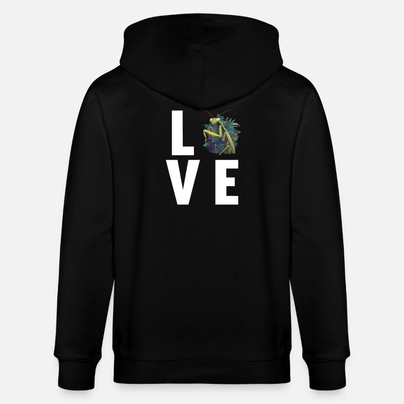 Praying mantises Praying mantis - Stanley/Stella CULTIVATOR  Unisex Organic Hooded Jacket - black
