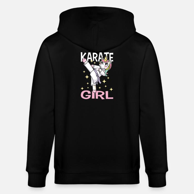 Karate Training Geschenke Karatetraining - Stanley/Stella Unisex Bio-Kapuzenjacke CULTIVATOR  - Schwarz