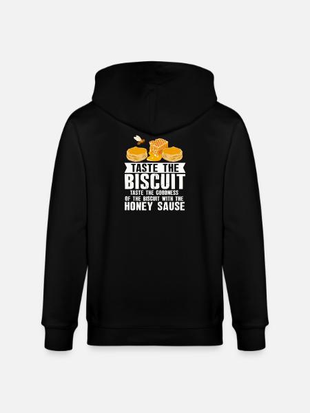 Taste the Biscuit Honey Drizzle - Stanley/Stella CULTIVATOR  Unisex Organic Hooded Jacket - black