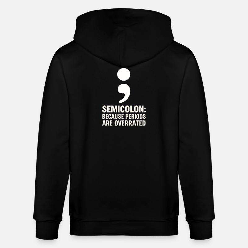 Grammatik Oxford Comma Language Rules - Stanley/Stella Unisex Bio-Kapuzenjacke CULTIVATOR - Schwarz