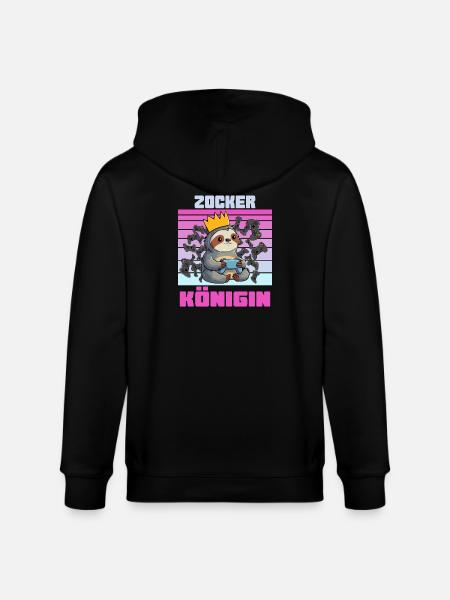 Zocker Königin gaming-shirt - Stanley/Stella Unisex Bio-Kapuzenjacke CULTIVATOR - Schwarz