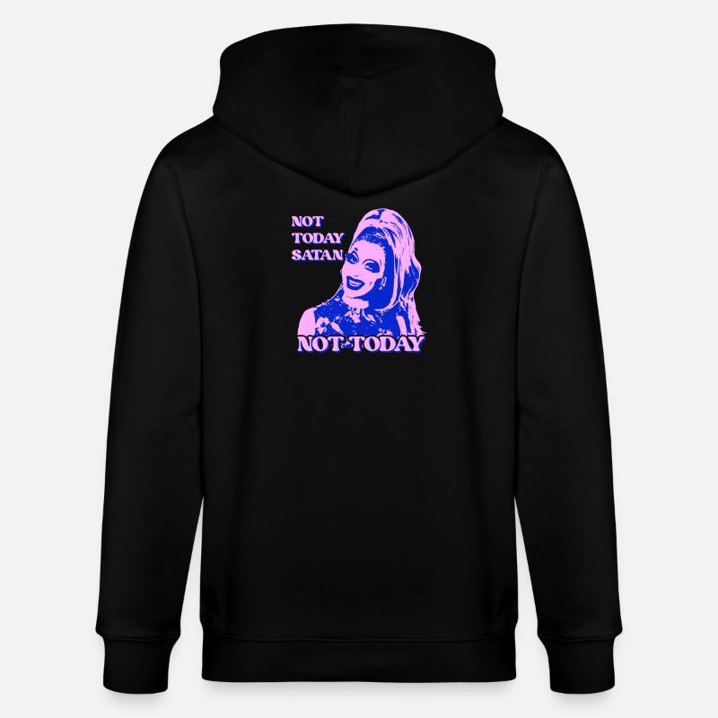 Nicht heute Satan Pop Art - Stanley/Stella Unisex Bio-Kapuzenjacke CULTIVATOR  - Schwarz