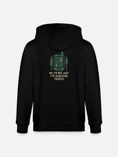 Frauen-solo-wanderer-empowerment-trail - Stanley/Stella Unisex Bio-Kapuzenjacke CULTIVATOR  - Schwarz