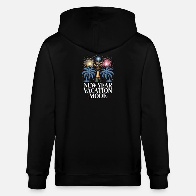 Neujahrsurlaubsmodus - Stanley/Stella Unisex Bio-Kapuzenjacke CULTIVATOR  - Schwarz