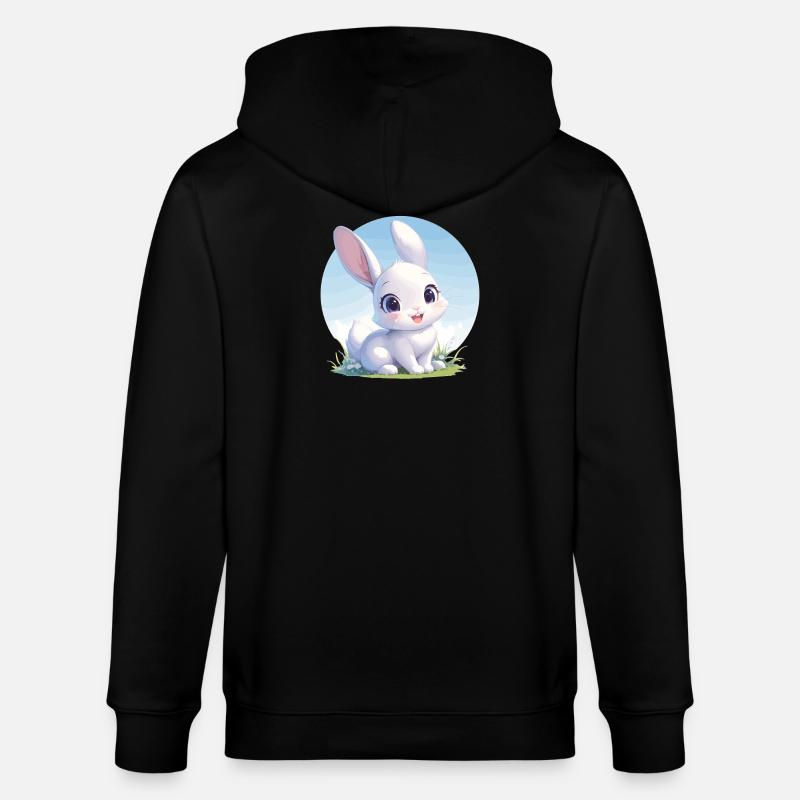 Lapin Lapin - Veste à capuche bio CULTIVATOR Stanley/Stella Unisexe - noir