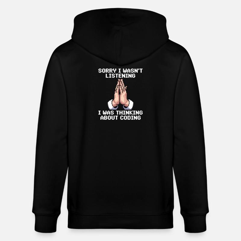 Lustiges Programmierer Meme - Stanley/Stella Unisex Bio-Kapuzenjacke CULTIVATOR  - Schwarz
