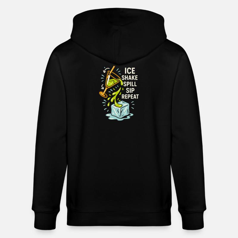 Shaker Stuck Mixologue débutant - Veste à capuche bio CULTIVATOR Stanley/Stella Unisexe - noir