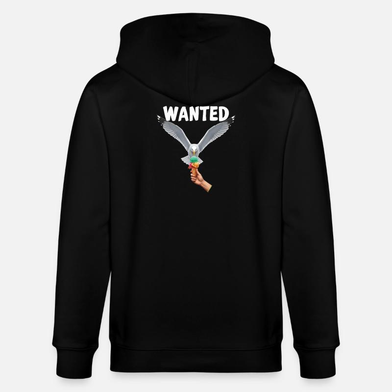 Gesucht Möwe Eiscreme Abenteuer - Stanley/Stella CULTIVATOR  Unisex Organic Hooded Jacket - black