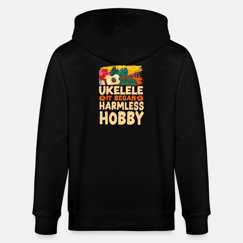 Hawaiian Ukulele Uke Ukulele It - Stanley/Stella Unisex Bio-Kapuzenjacke CULTIVATOR  - Schwarz