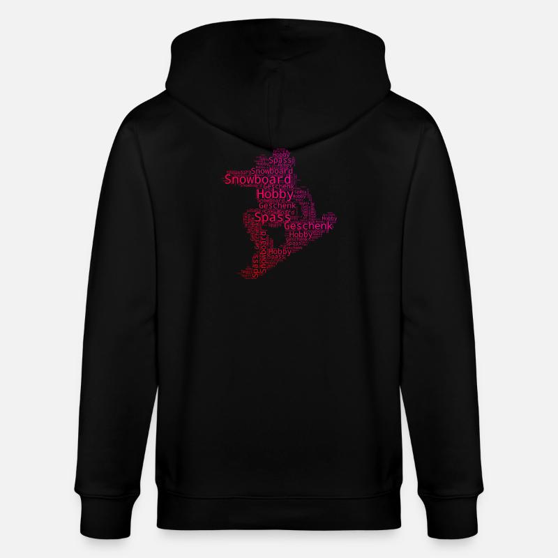 Déclaration directe sur le snowboard - Veste à capuche bio CULTIVATOR Stanley/Stella Unisexe - noir