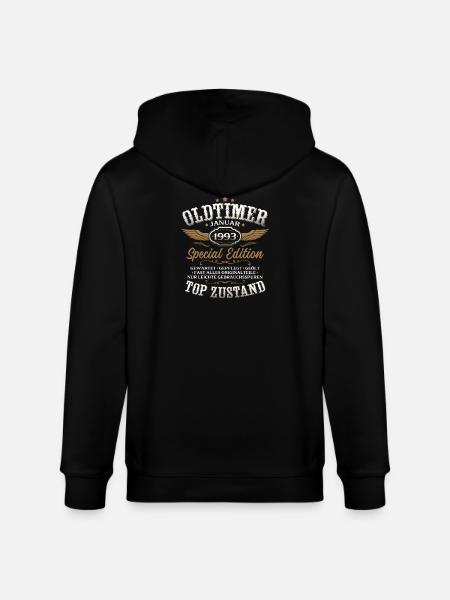 33rd Birthday Gift Classic Car January 1993 - Stanley/Stella CULTIVATOR  Unisex Organic Hooded Jacket - black