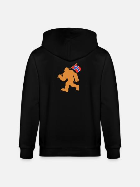 Norway Oslo Scandinavia Norwegian - Stanley/Stella CULTIVATOR  Unisex Organic Hooded Jacket - black