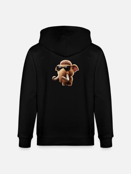 Sunglasses Mammoth Cartoon - Stanley/Stella CULTIVATOR  Unisex Organic Hooded Jacket - black