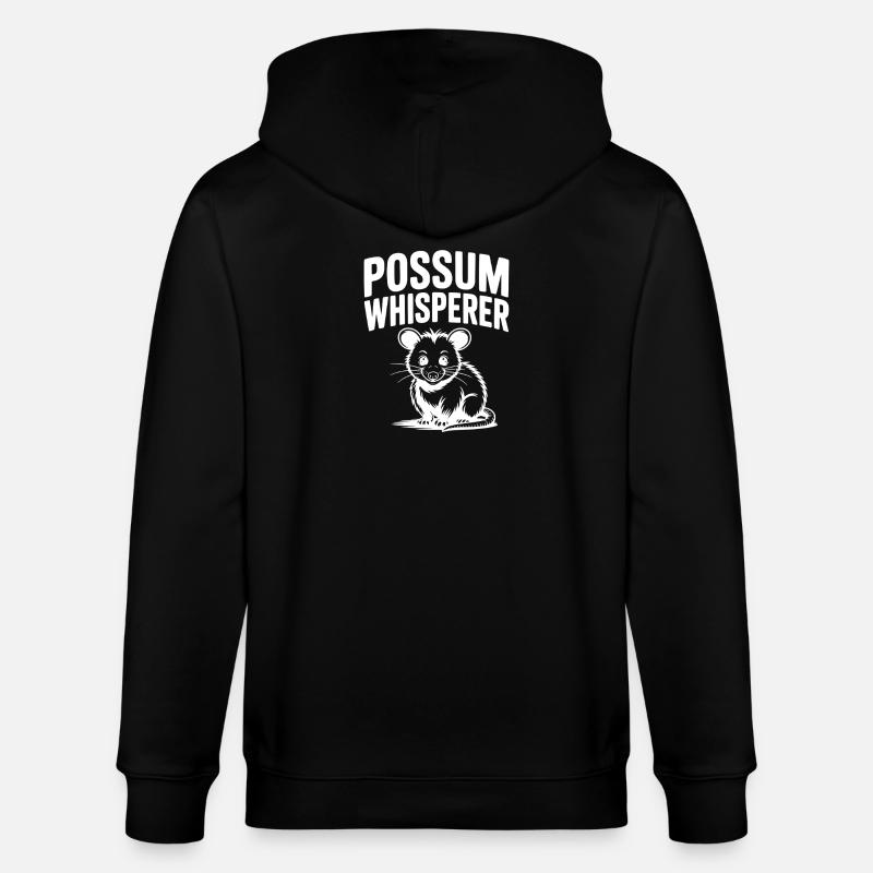 Opossum-Flüsterer - Stanley/Stella Unisex Bio-Kapuzenjacke CULTIVATOR  - Schwarz