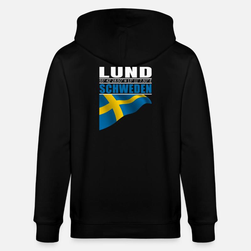 Lund - Stanley/Stella Unisex Bio-Kapuzenjacke CULTIVATOR  - Schwarz