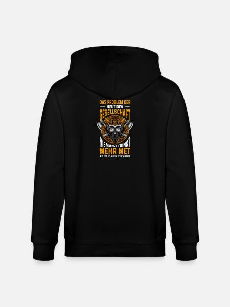 Viking Outfit Valhalla Norse Mythology - Stanley/Stella CULTIVATOR Unisex Organic Hooded Jacket - black