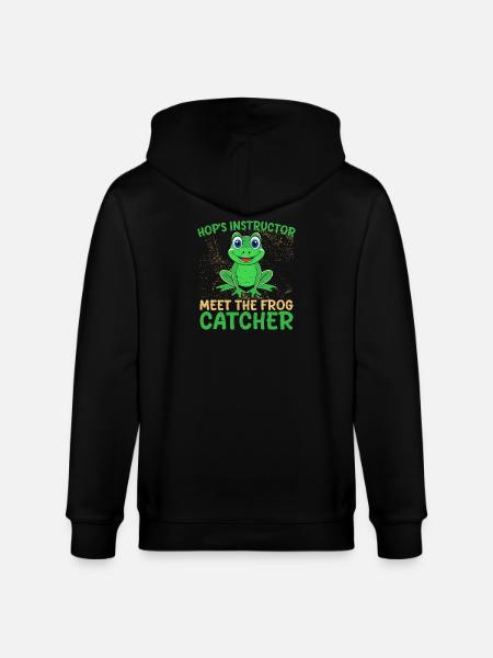 Frog Catcher Hop´s Instructor Frog - Stanley/Stella Unisex Bio-Kapuzenjacke CULTIVATOR  - Schwarz