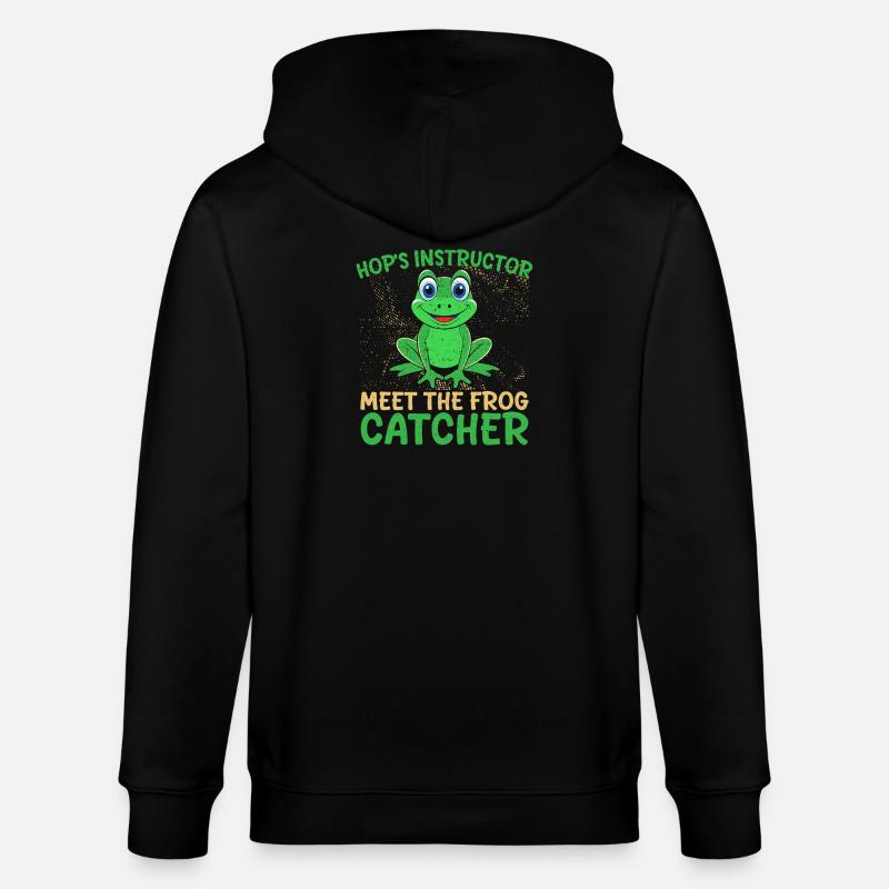 Frog Catcher Instructeur Hop Frog - Veste à capuche bio CULTIVATOR Stanley/Stella Unisexe - noir