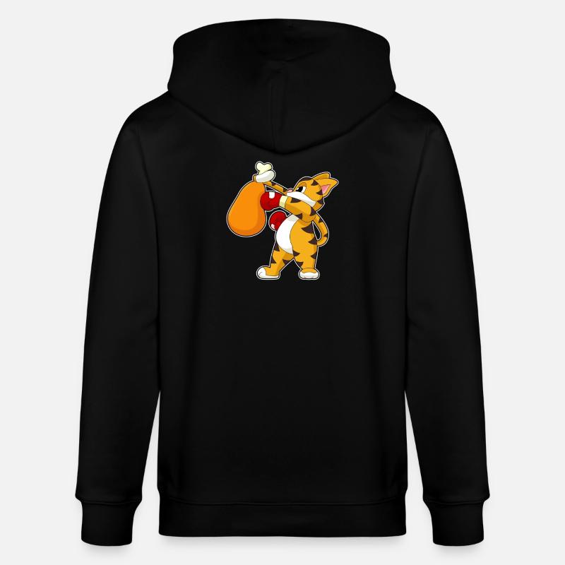 Tiger Boxer Boxhandschuhe Boxen - Stanley/Stella Unisex Bio-Kapuzenjacke CULTIVATOR  - Schwarz