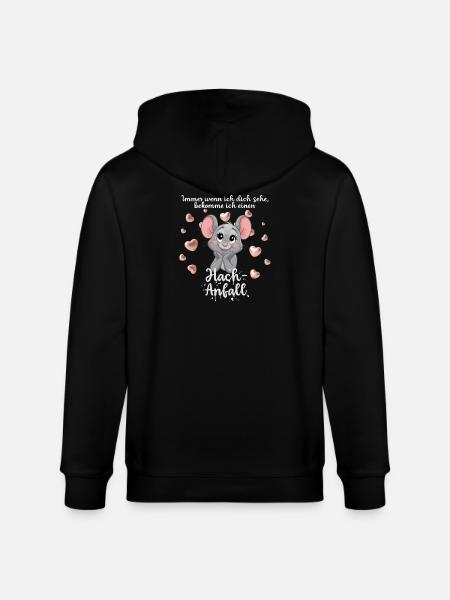 Sweet Mouse has a Hach seizure. - Stanley/Stella CULTIVATOR Unisex Organic Hooded Jacket - black