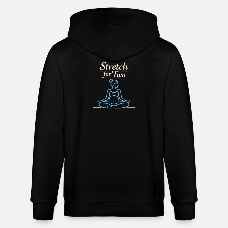 Vorgeburtliches Yoga Werdende Mutter - Stanley/Stella Unisex Bio-Kapuzenjacke CULTIVATOR  - Schwarz